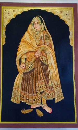 Indian Queen with Gold Work